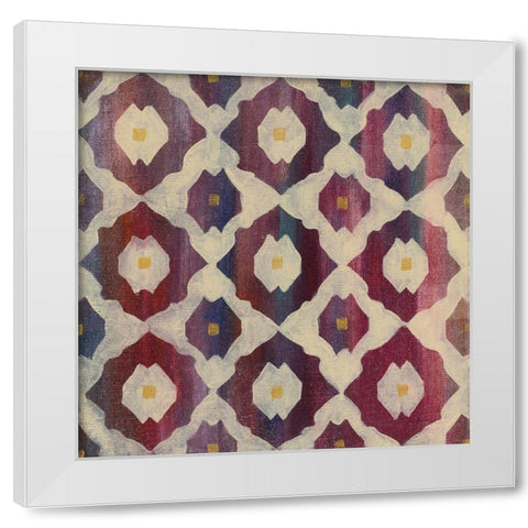 Boho Lattice II White Modern Wood Framed Art Print by Vassileva, Silvia