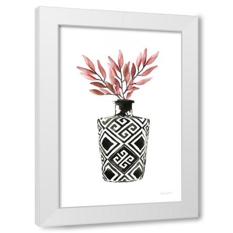 Geometric Vases III White Modern Wood Framed Art Print by Charro, Mercedes Lopez
