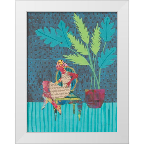 Home Oasis White Modern Wood Framed Art Print by Prahl, Courtney