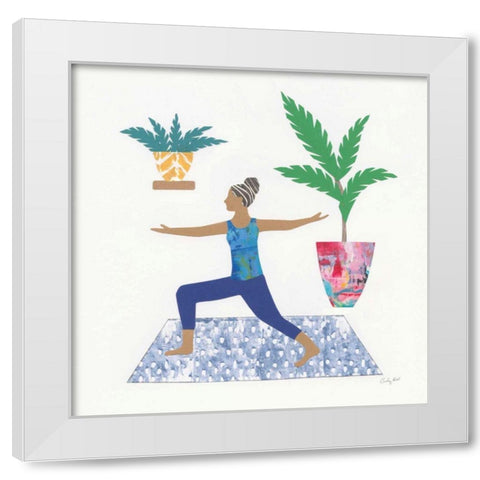 Namaste IV White Modern Wood Framed Art Print by Prahl, Courtney