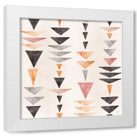 Kasbah Crush Pattern IIA White Modern Wood Framed Art Print by June, Dina