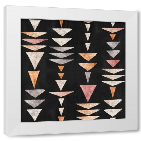 Kasbah Crush Pattern IIB White Modern Wood Framed Art Print by June, Dina