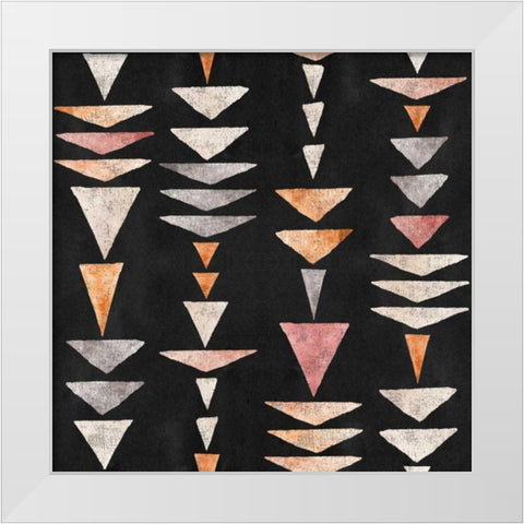 Kasbah Crush Pattern IIB White Modern Wood Framed Art Print by June, Dina