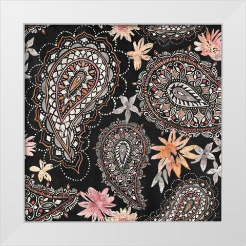Kasbah Crush Pattern IIIB White Modern Wood Framed Art Print by June, Dina