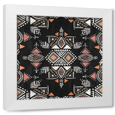 Kasbah Crush Pattern VIB White Modern Wood Framed Art Print by June, Dina