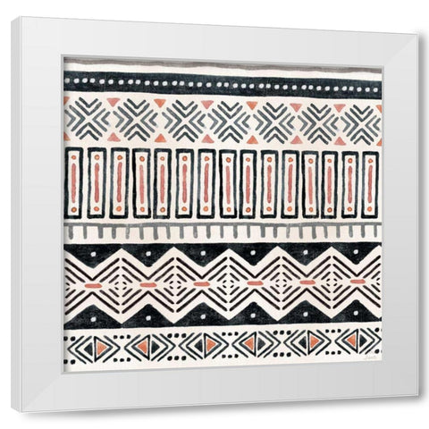 Kasbah Crush Pattern VIII White Modern Wood Framed Art Print by June, Dina
