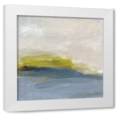 River Town White Modern Wood Framed Art Print by Averinos, Melissa