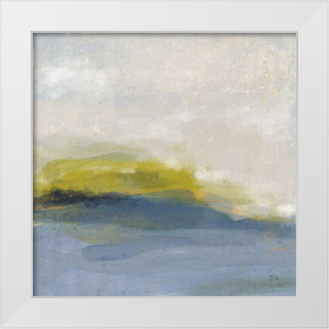 River Town White Modern Wood Framed Art Print by Averinos, Melissa