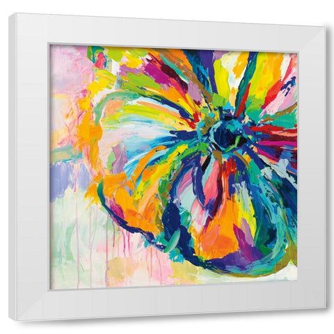 Engaging White Modern Wood Framed Art Print by Vertentes, Jeanette