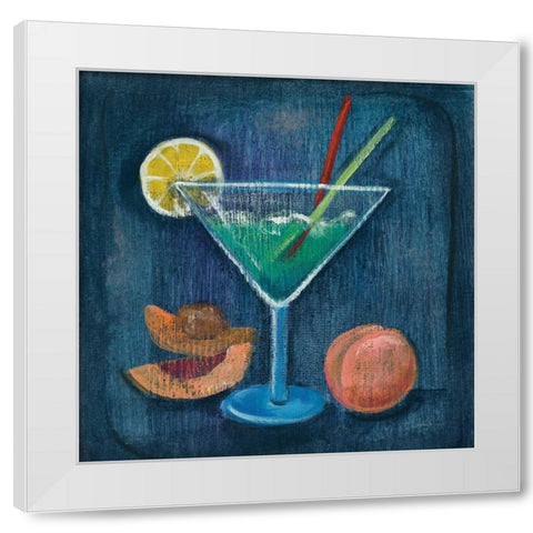 Cheers II White Modern Wood Framed Art Print by Vassileva, Silvia