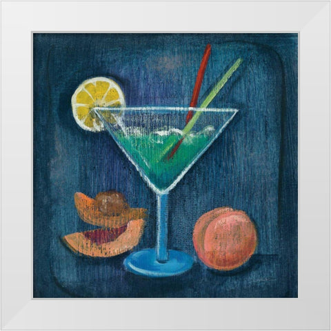 Cheers II White Modern Wood Framed Art Print by Vassileva, Silvia