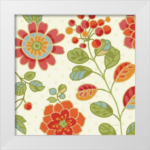 Summer Palette I White Modern Wood Framed Art Print by Audit, Lisa