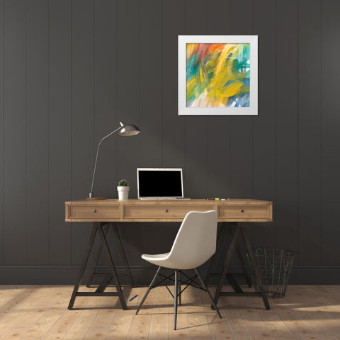 Spectrum White Modern Wood Framed Art Print by Averinos, Melissa