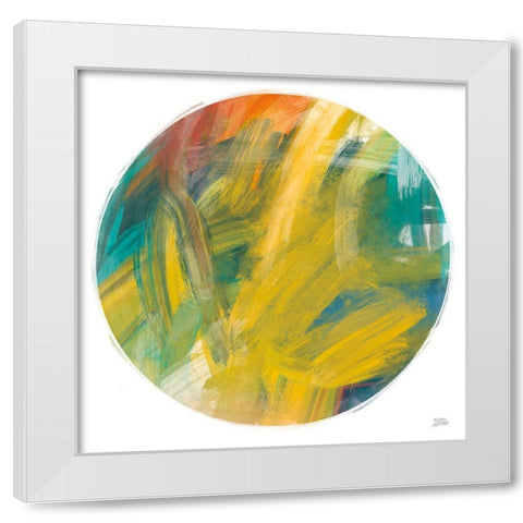 Spectrum Sphere White Modern Wood Framed Art Print by Averinos, Melissa