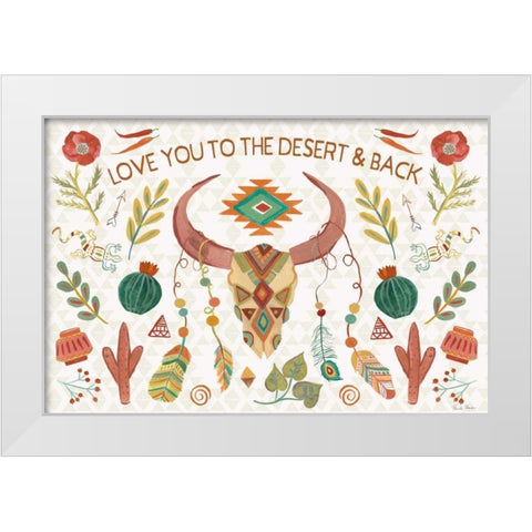 Southwest Vibes I White Modern Wood Framed Art Print by Zaman, Farida