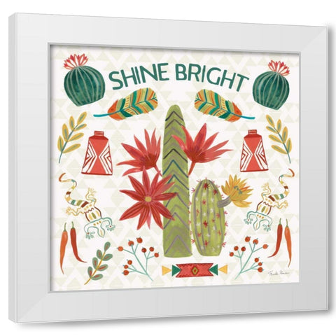 Southwest Vibes IV White Modern Wood Framed Art Print by Zaman, Farida
