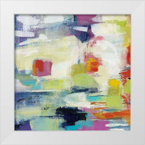 Island Town II Bright White Modern Wood Framed Art Print by Vassileva, Silvia