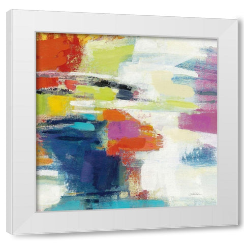 Island Town III Bright White Modern Wood Framed Art Print by Vassileva, Silvia