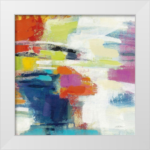 Island Town III Bright White Modern Wood Framed Art Print by Vassileva, Silvia