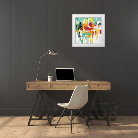 Summer Silk Road Warm White Modern Wood Framed Art Print by Vassileva, Silvia