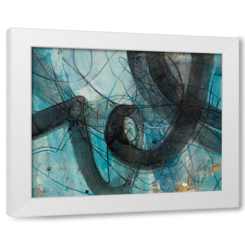 Into the Deep I White Modern Wood Framed Art Print by Hristova, Albena