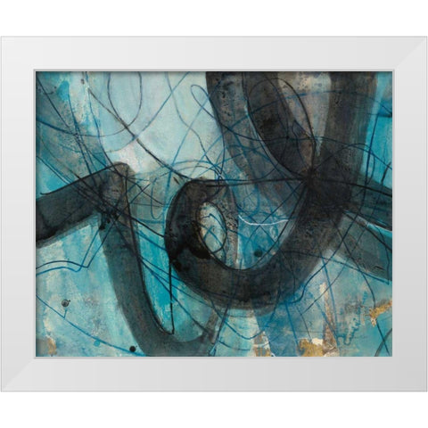 Into the Deep I White Modern Wood Framed Art Print by Hristova, Albena