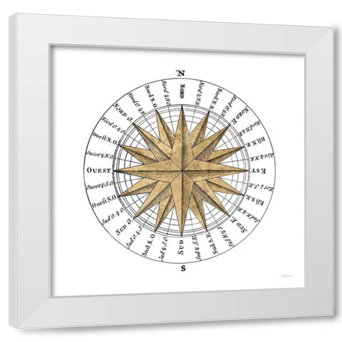 Solar Globe II White Modern Wood Framed Art Print by Schlabach, Sue