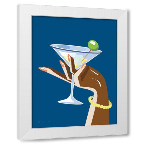 Cocktail Time I White Modern Wood Framed Art Print by Escalante, Omar