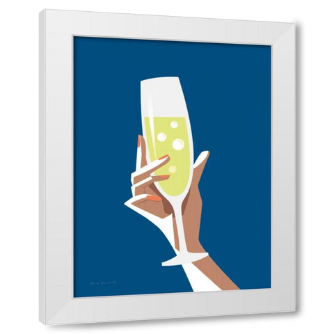 Cocktail Time II White Modern Wood Framed Art Print by Escalante, Omar