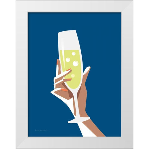 Cocktail Time II White Modern Wood Framed Art Print by Escalante, Omar