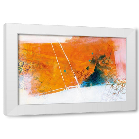 Exaggeration White Modern Wood Framed Art Print by Schick, Mike