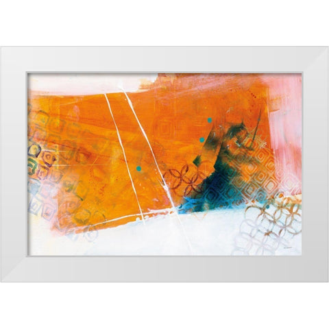 Exaggeration White Modern Wood Framed Art Print by Schick, Mike