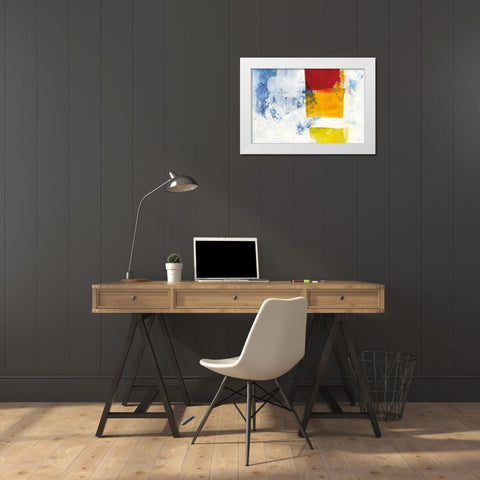 Breakout II White Modern Wood Framed Art Print by Schick, Mike