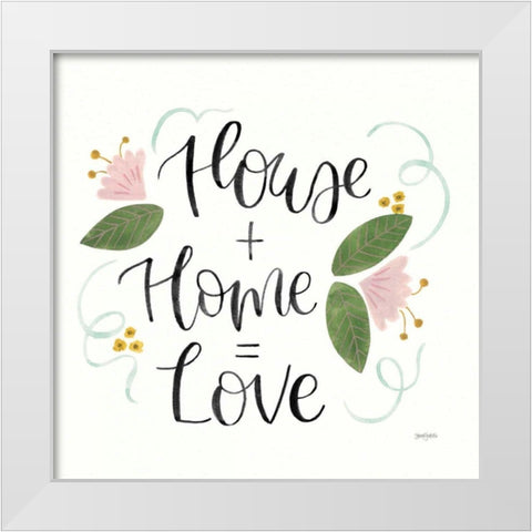 Home Sweet Home III Green White Modern Wood Framed Art Print by Jackson, Jenaya