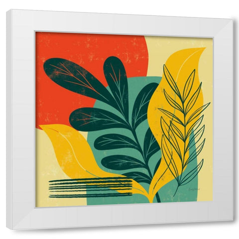 Mid Century Modern III White Modern Wood Framed Art Print by Thorns, Becky