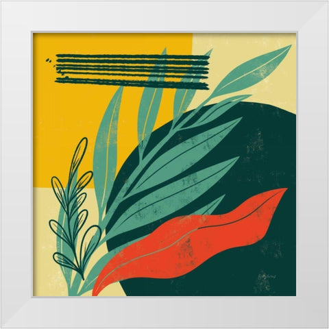 Mid Century Modern IV White Modern Wood Framed Art Print by Thorns, Becky