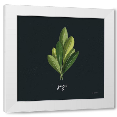 Herbs II Black White Modern Wood Framed Art Print by Thorns, Becky