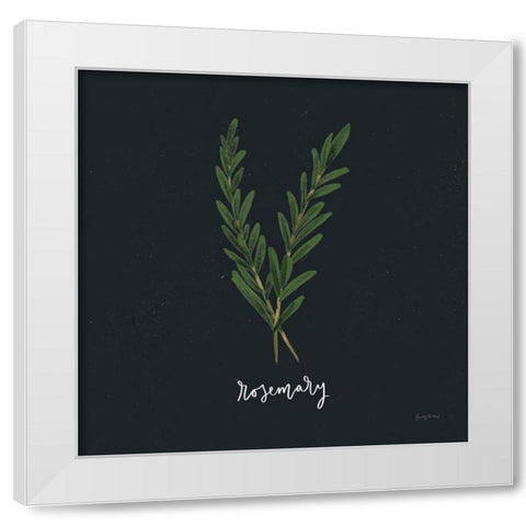 Herbs III Black White Modern Wood Framed Art Print by Thorns, Becky