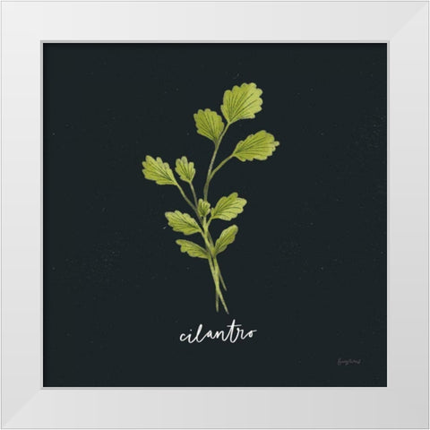 Herbs IV Black White Modern Wood Framed Art Print by Thorns, Becky