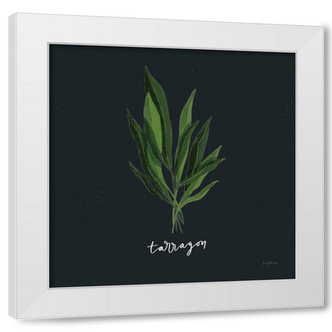 Herbs V Black White Modern Wood Framed Art Print by Thorns, Becky