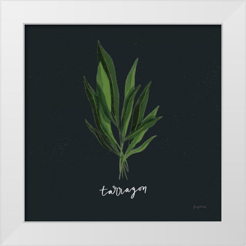 Herbs V Black White Modern Wood Framed Art Print by Thorns, Becky