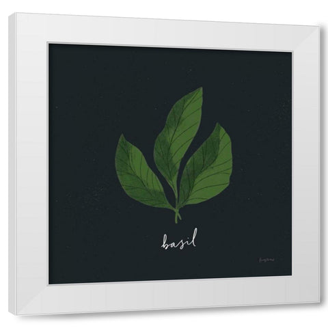 Herbs VI Black White Modern Wood Framed Art Print by Thorns, Becky
