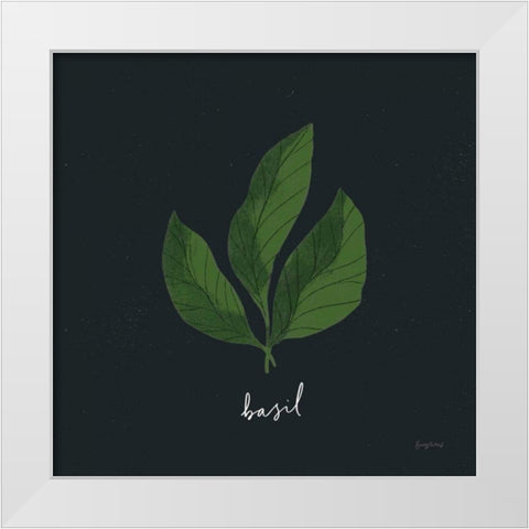 Herbs VI Black White Modern Wood Framed Art Print by Thorns, Becky