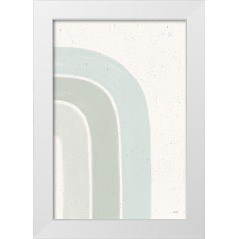 Rainbow Mint I White Modern Wood Framed Art Print by York, Leah