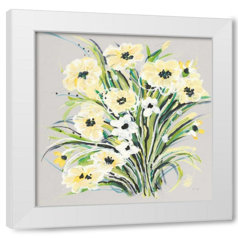 Spring II Gray White Modern Wood Framed Art Print by Griggs, Jan
