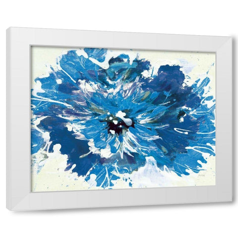 Color in Bloom Blue White Modern Wood Framed Art Print by Griggs, Jan