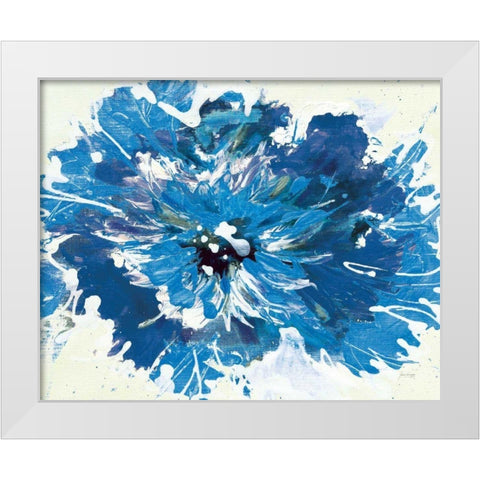 Color in Bloom Blue White Modern Wood Framed Art Print by Griggs, Jan