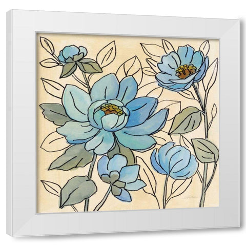 Spring Lace Floral IV White Modern Wood Framed Art Print by Vassileva, Silvia