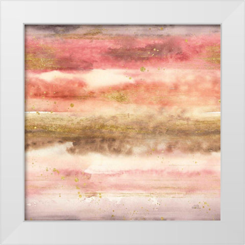 Desert Blooms Pattern V White Modern Wood Framed Art Print by Marshall, Laura