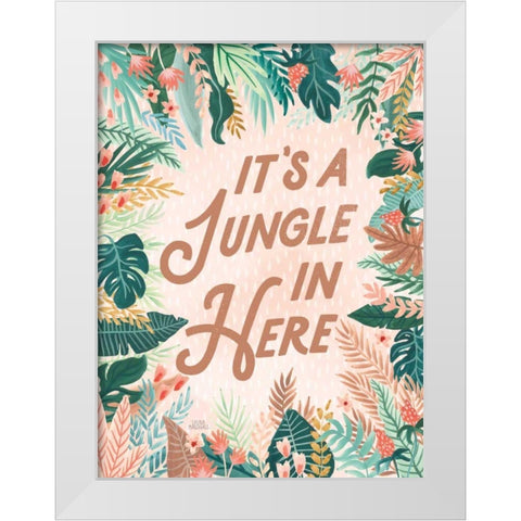 Jungle Hangout VI White Modern Wood Framed Art Print by Marshall, Laura